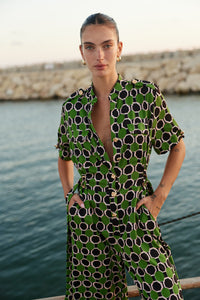 LUNA JUMPSUIT - Print Green