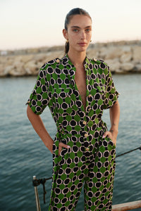 LUNA JUMPSUIT - Print Green