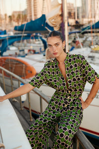 LUNA JUMPSUIT - Print Green
