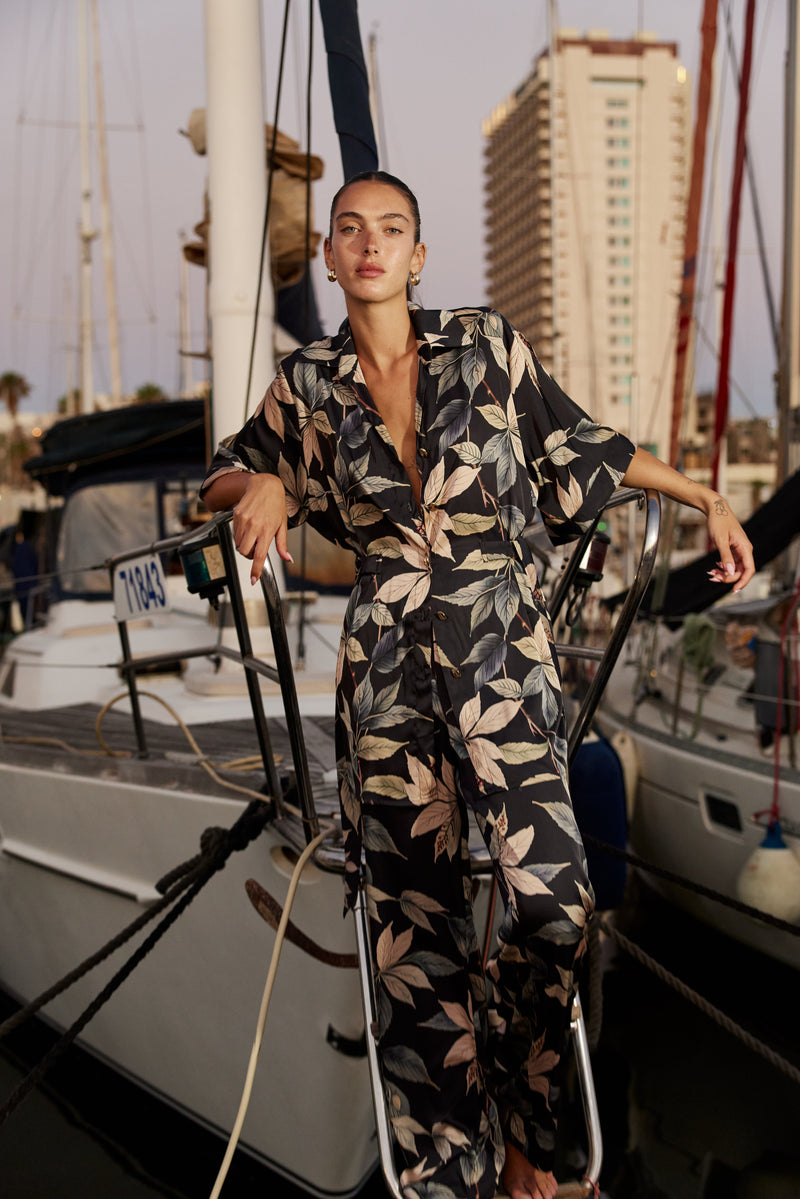 Roz Suit - Flower Black