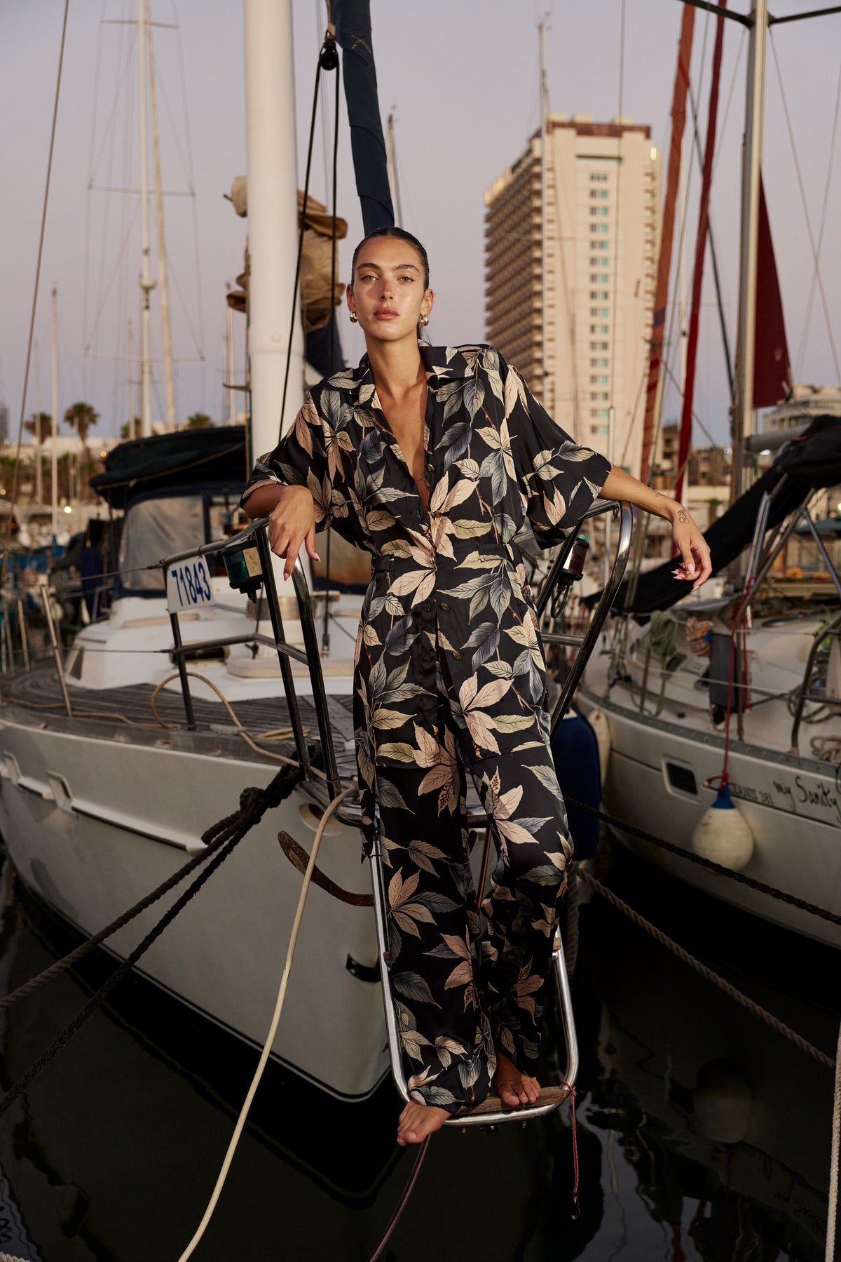 Roz Suit - Flower Black