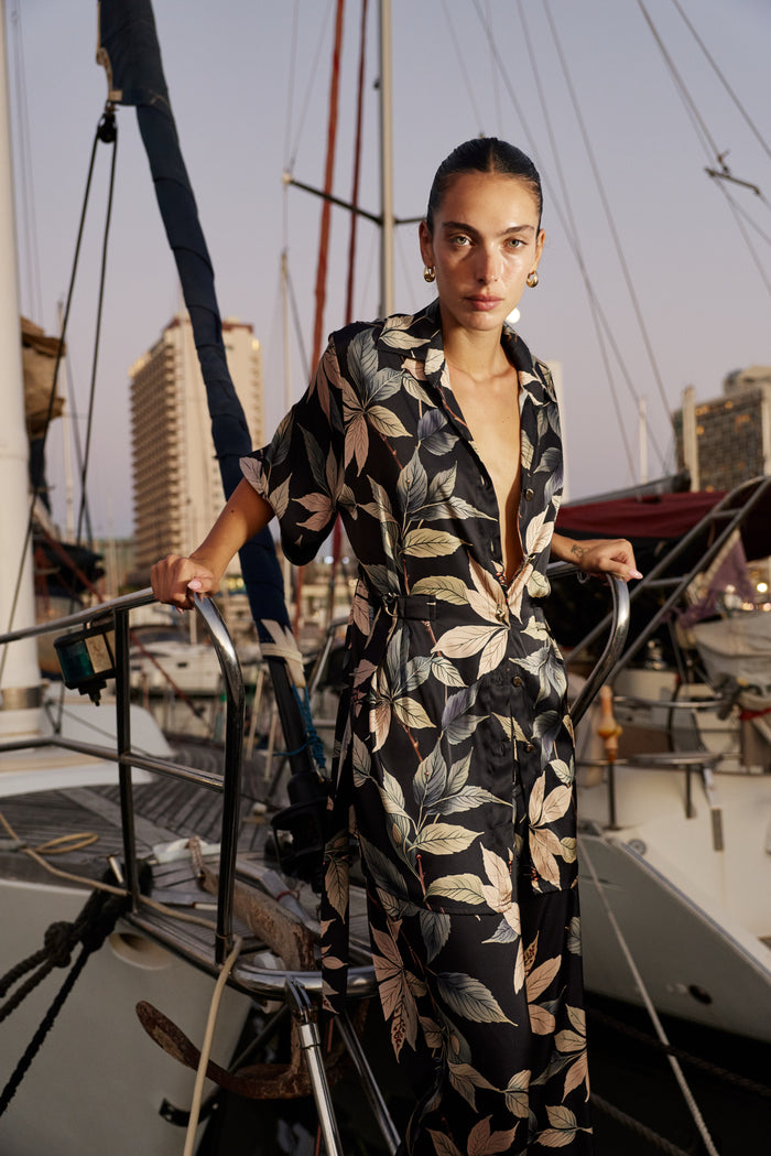 Roz Suit - Flower Black