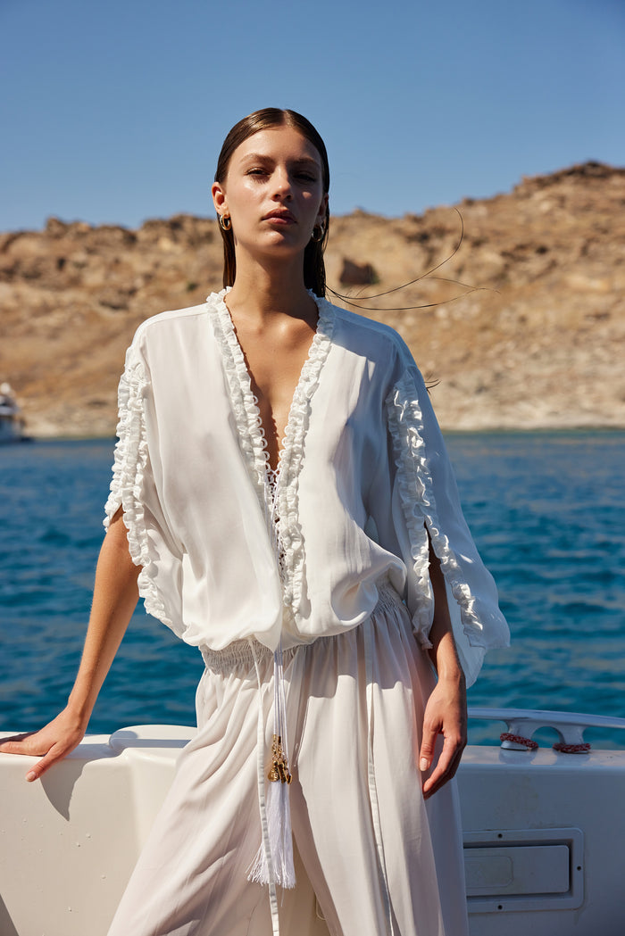 EN JUMPSUIT - WHITE SILKY