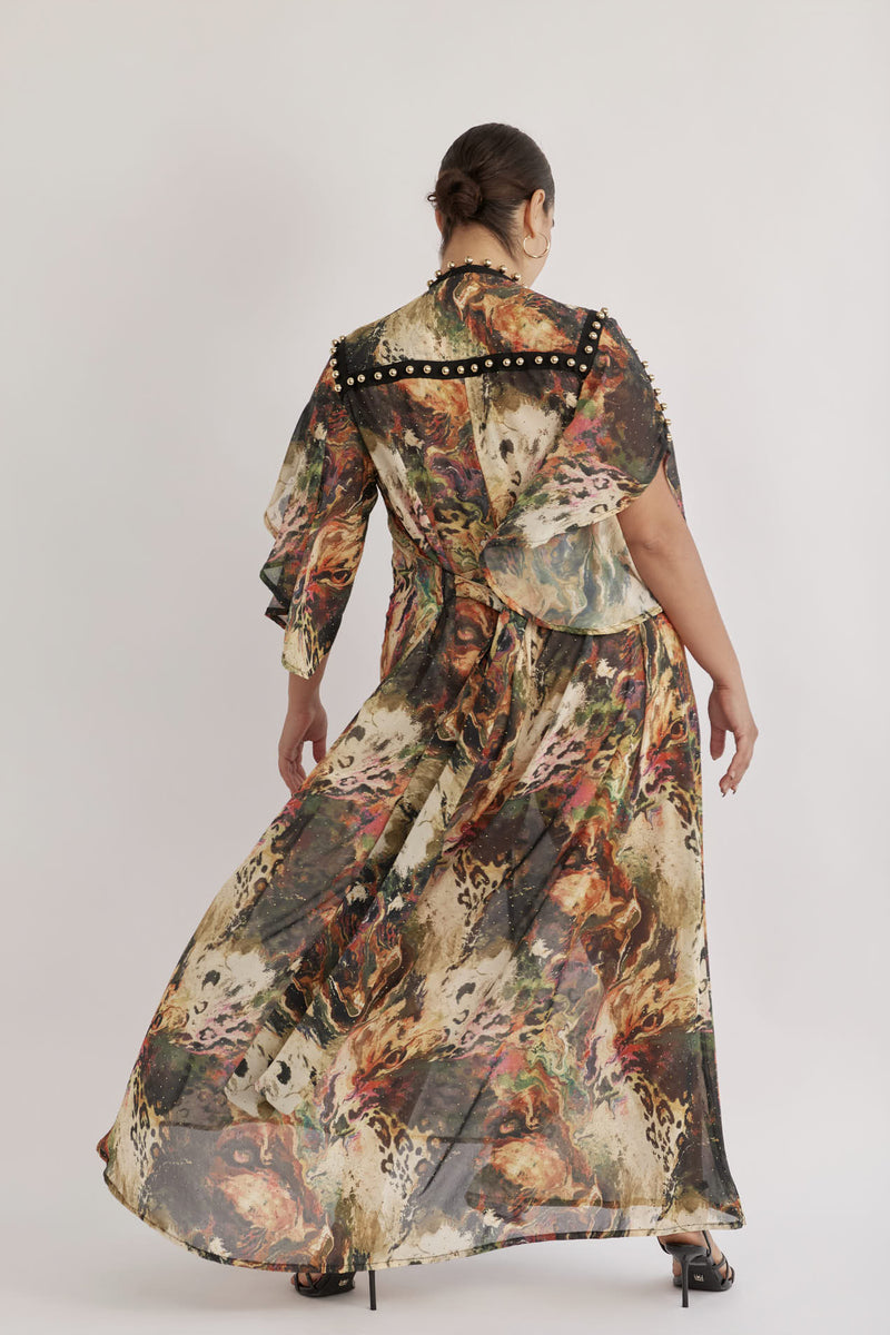 MYKONOS DRESS COLORFUL TIGER - PS