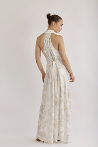 LILIT DRESS - GOLD & WHITE