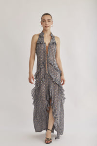 VOLANO DRESS GREY