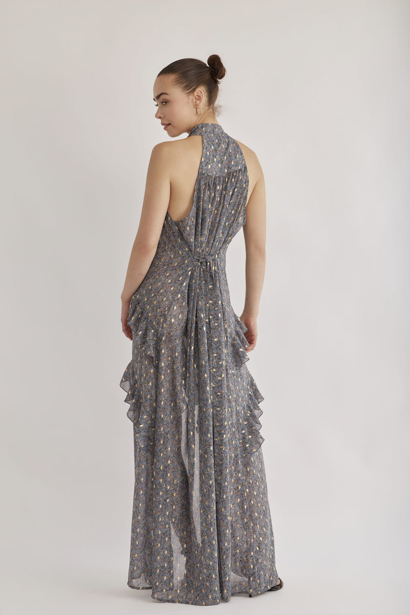 VOLANO DRESS GREY