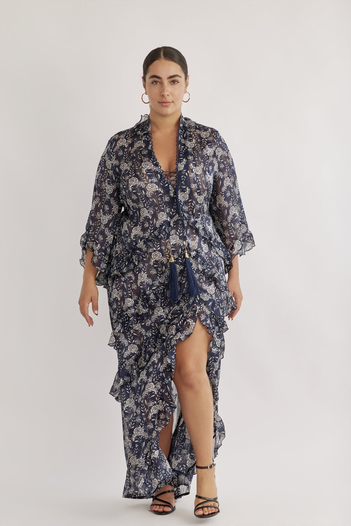 VOLANSA DRESS BLUE PS