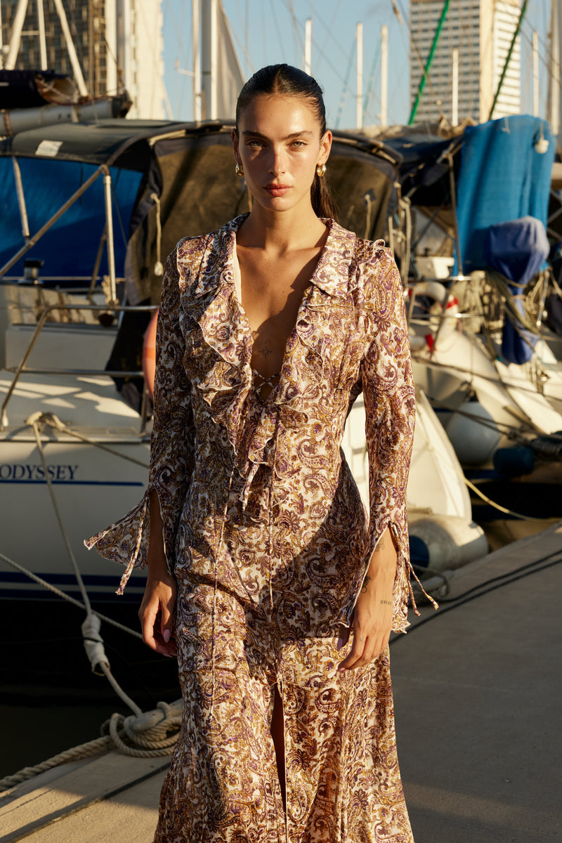 GIA VOLAN DRESS - Print