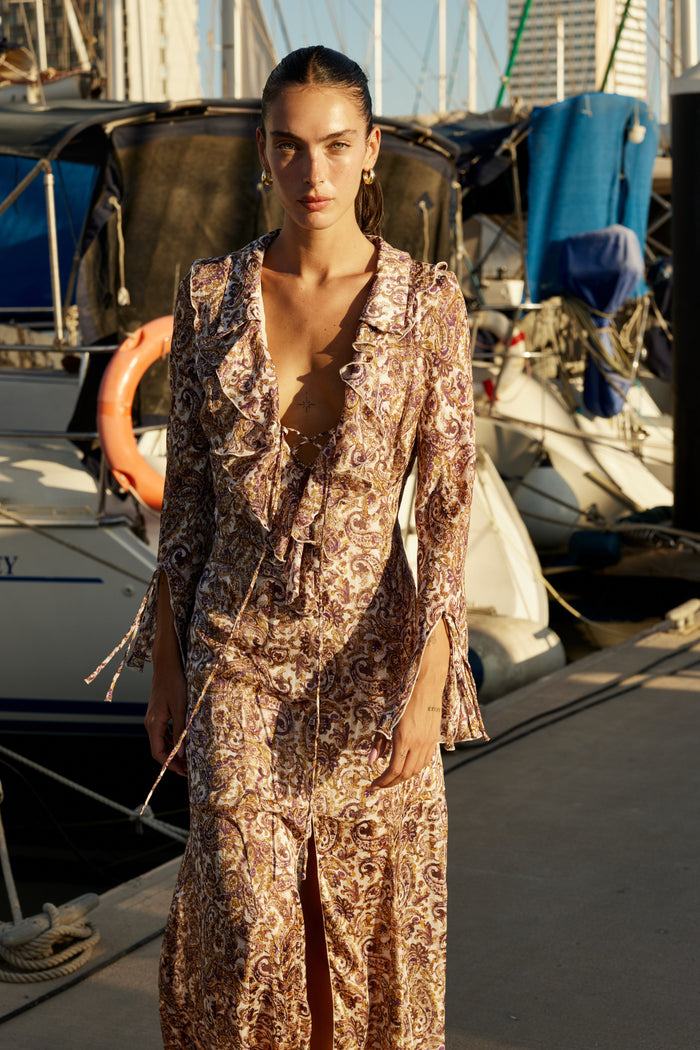 GIA VOLAN DRESS - Print