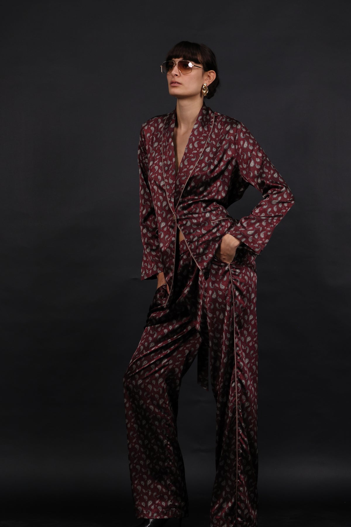 Bond Suit -  Burgundy