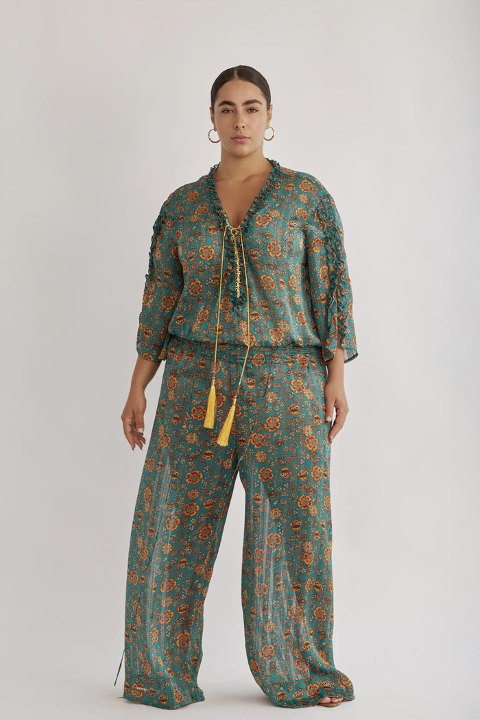 EN JUMPSUIT GREEN PRINT - PS
