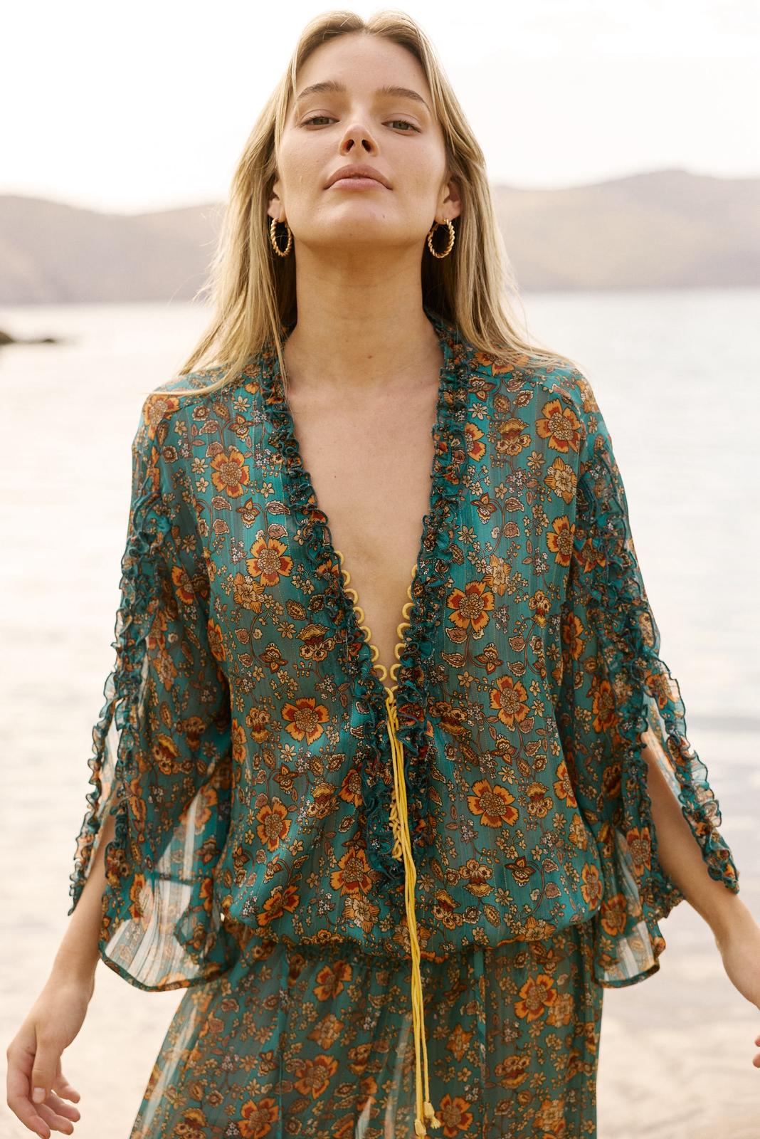 EN Jumpsuit Green Print