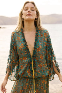 EN Jumpsuit Green Print