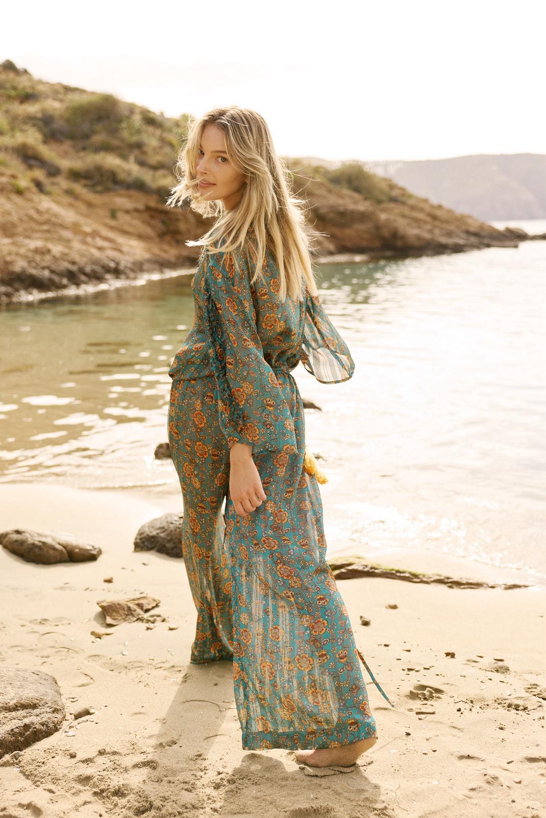EN Jumpsuit Green Print