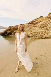 Lilit dress -White & Gold