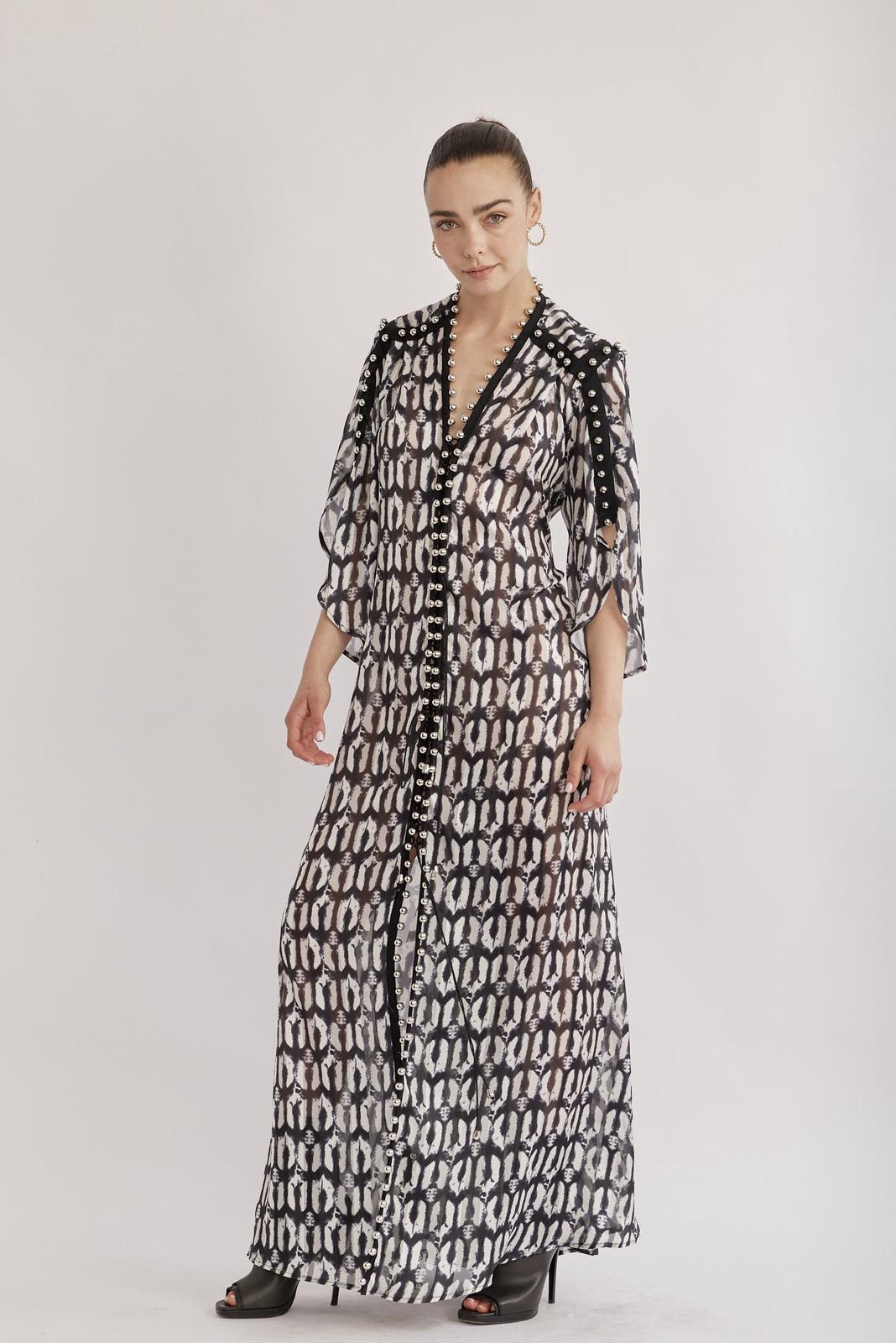 Mykonos Dress Black & White