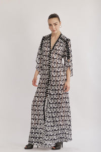 Mykonos Dress Black & White