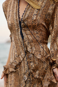 Volansa dress Brown
