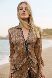 Volansa dress Brown