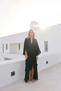 VOLANSA DRESS BLACK