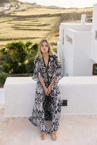 Mykonos Dress Black & White