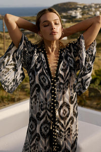 Mykonos Dress Black & White