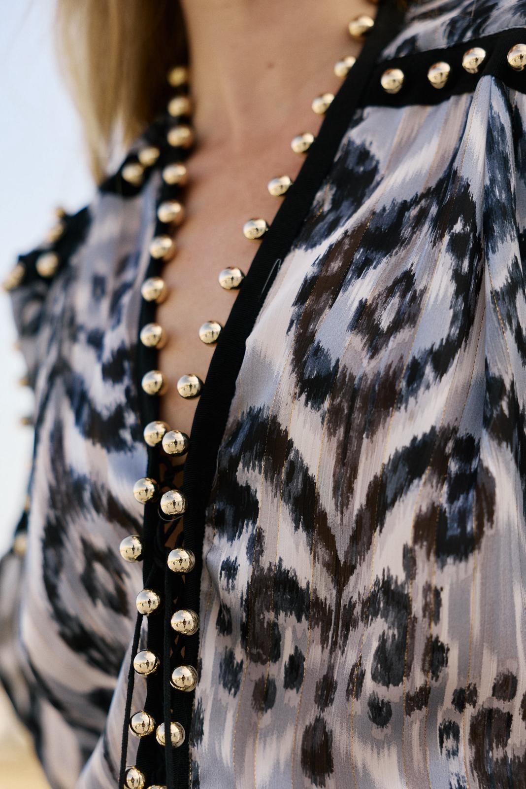 Mykonos Dress Black & White