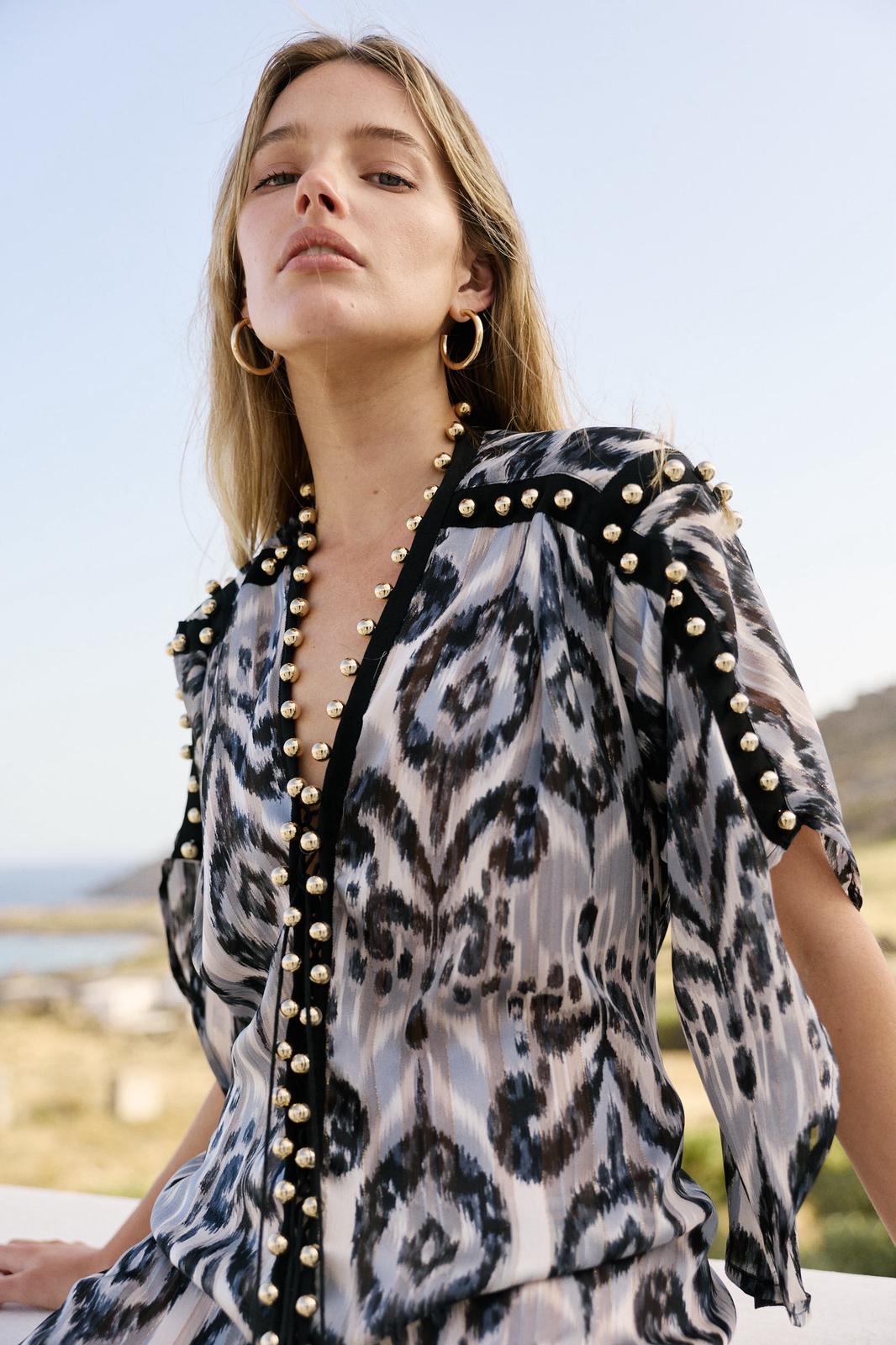 Mykonos Dress Black & White