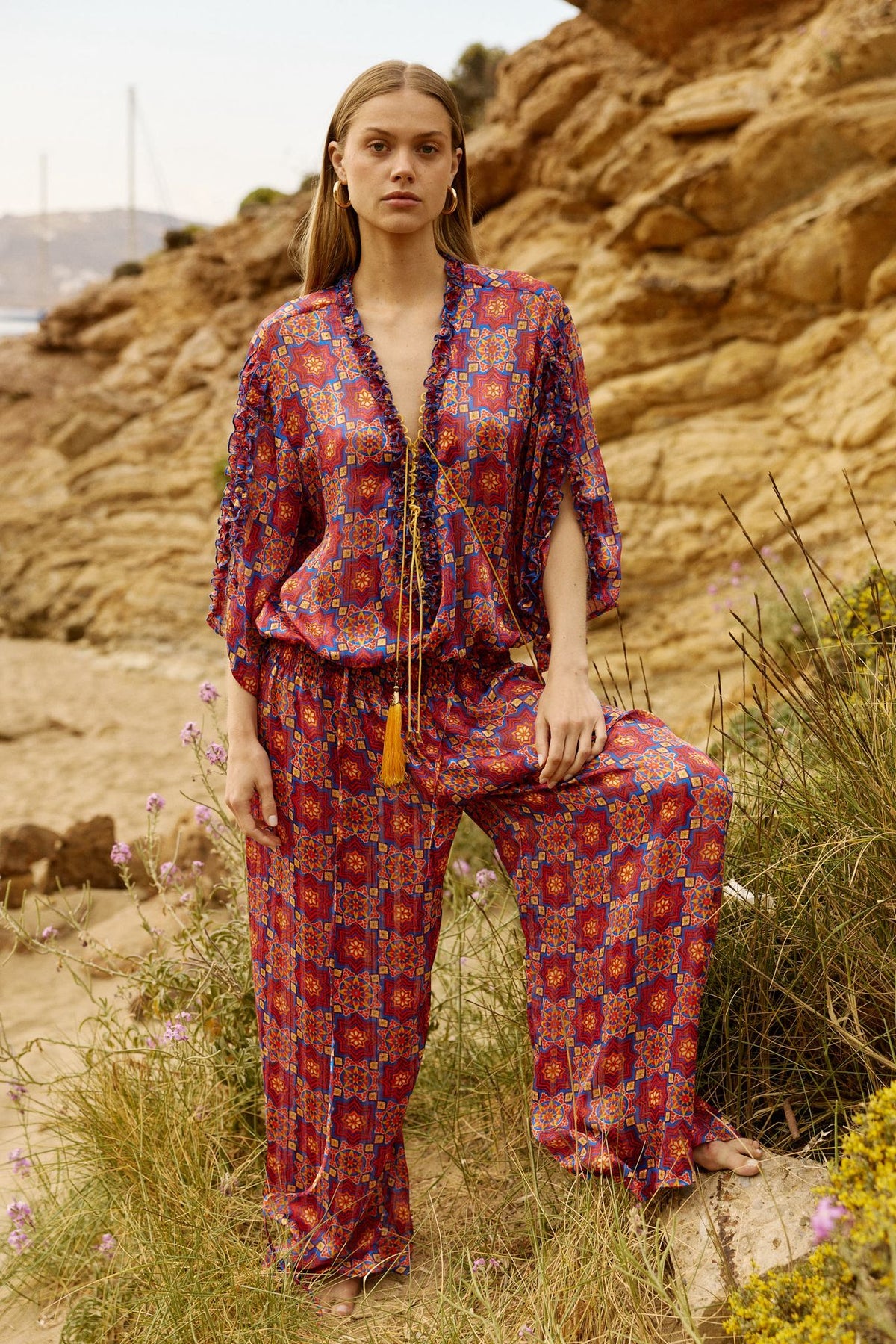 EN Jumpsuit Pink floral