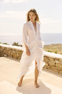 VOLANSA DRESS WHITE