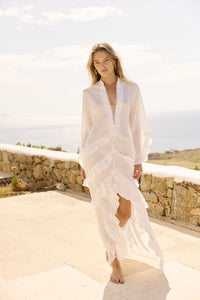 VOLANSA DRESS WHITE