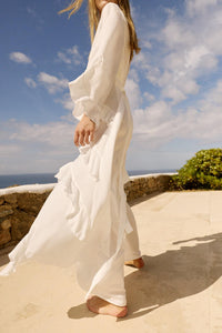 VOLANSA DRESS WHITE