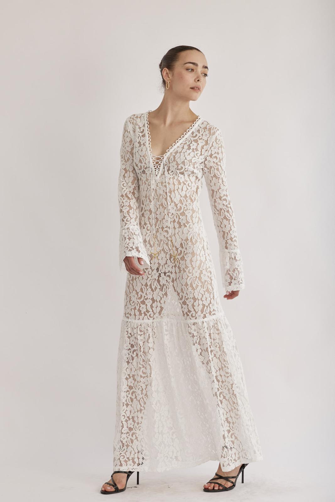 LIA DRESS – White lace
