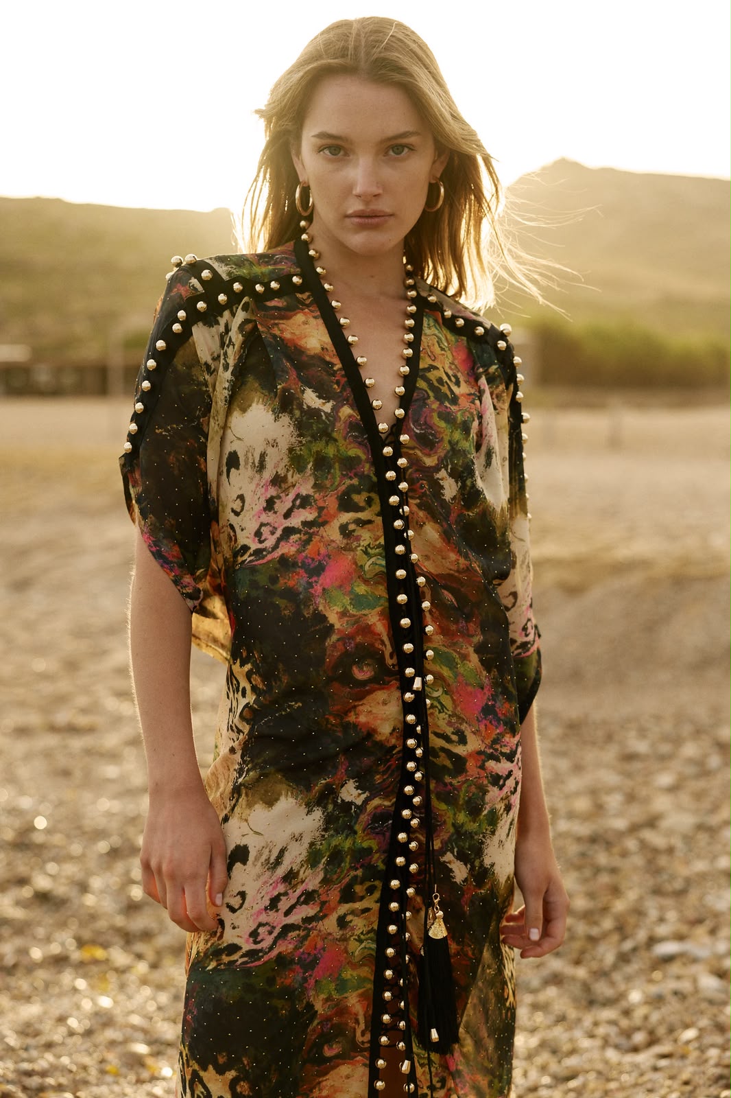 MYKONOS DRESS COLORFUL TIGER