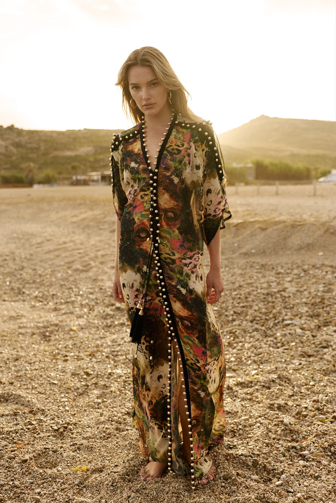 MYKONOS DRESS COLORFUL TIGER