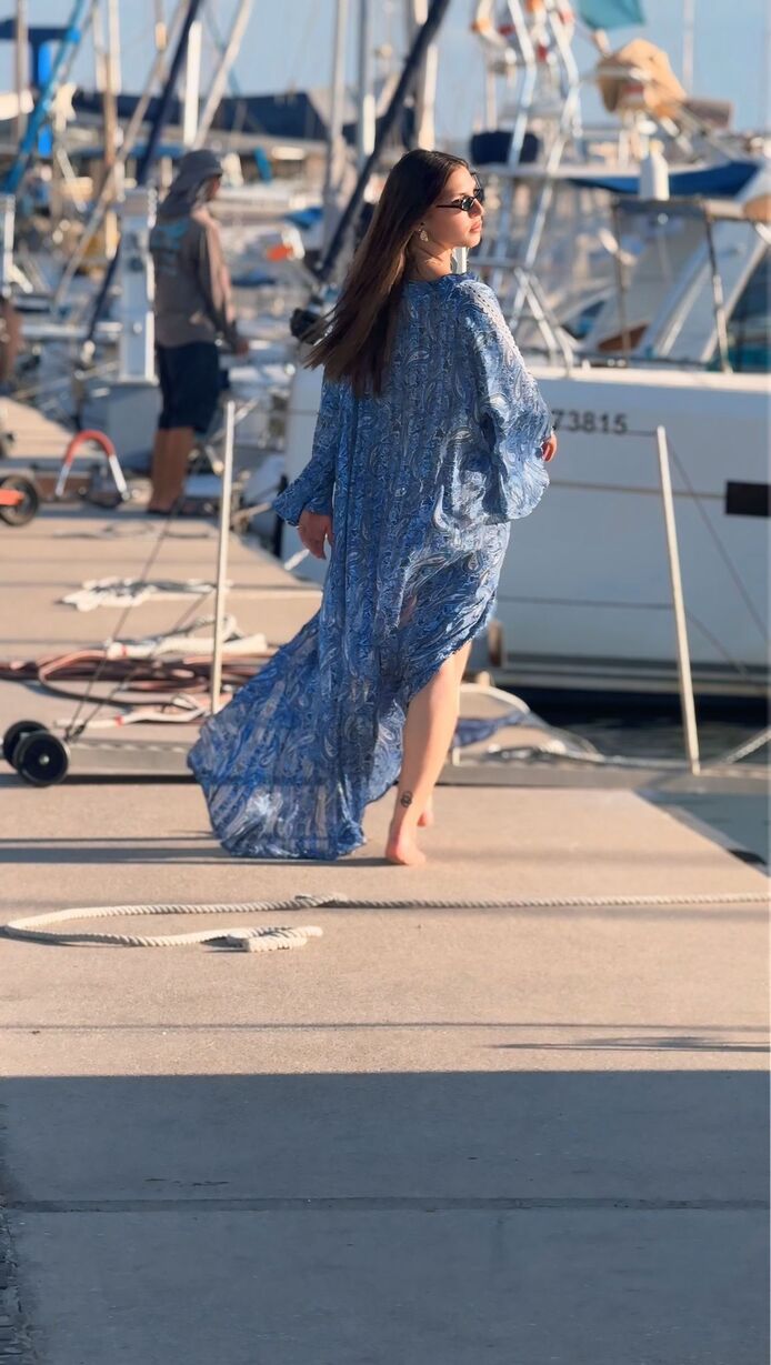VOLAN DRESS – Blue